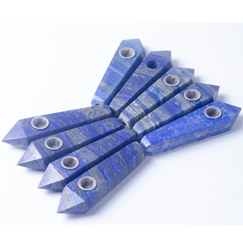 Natural Los Angeles Latin Stone Crystal Leiki Crystal Wand Smoking Tube