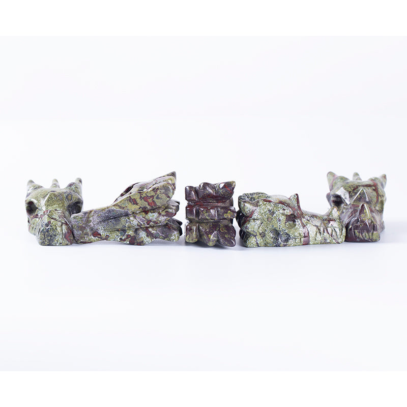 Long blood stone stone crystal hand carving faucet