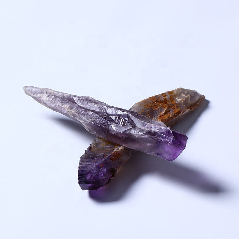 Healing Natural High Quality Crystal Rock Stone Mineral Specimen Amethyst Backbone Scepter Healing Eenergy Stone