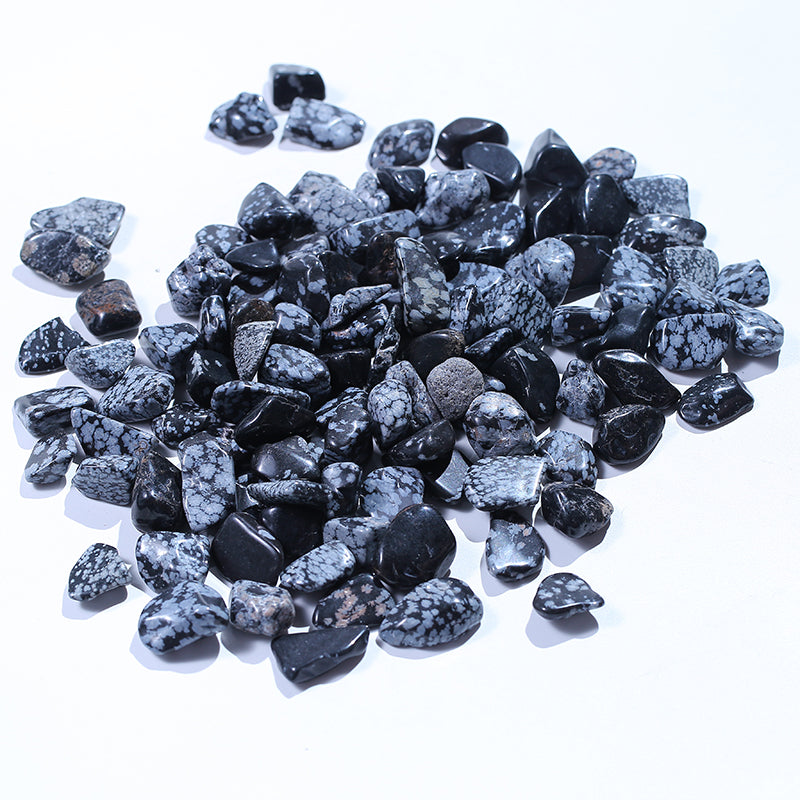 Grava de cristal de obsidiana copo de nieve 1kg 