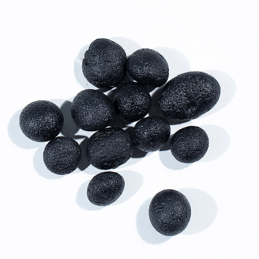 Black gemstone rough Flu Crystal falling stone