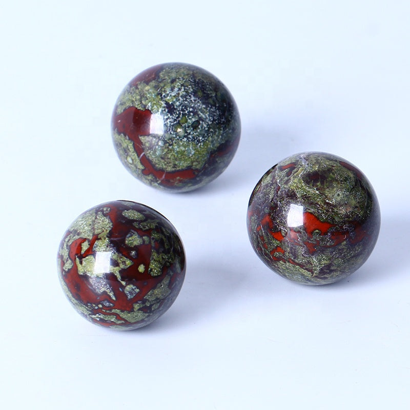 Natural Healing Crystal Ball Polished High Quality Dragon Blood Stone Sphere Crystal Crafts For Home Decoration
