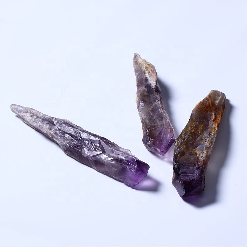 Healing Natural High Quality Crystal Rock Stone Mineral Specimen Amethyst Backbone Scepter Healing Eenergy Stone