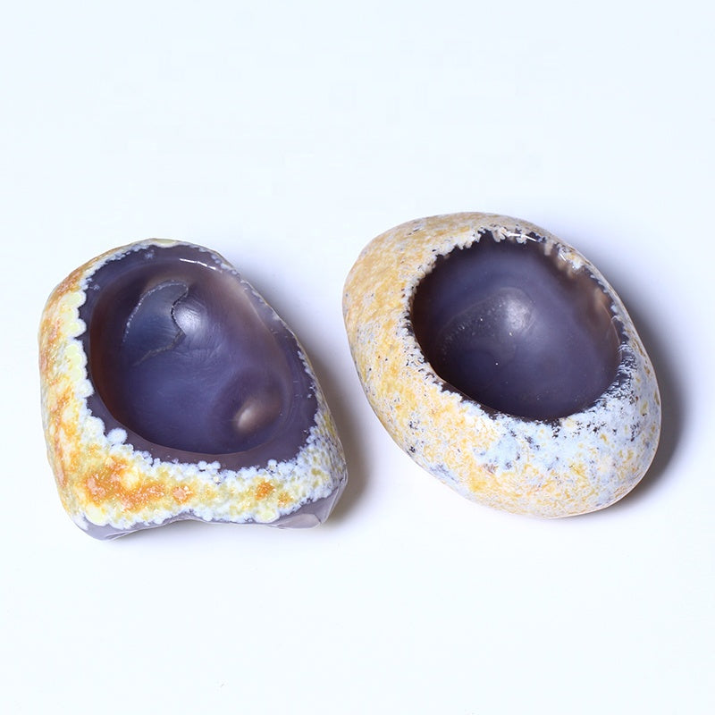 New Product Naturally High Quality Hand Carved Polished agate bowl crystal ashtray for gifts