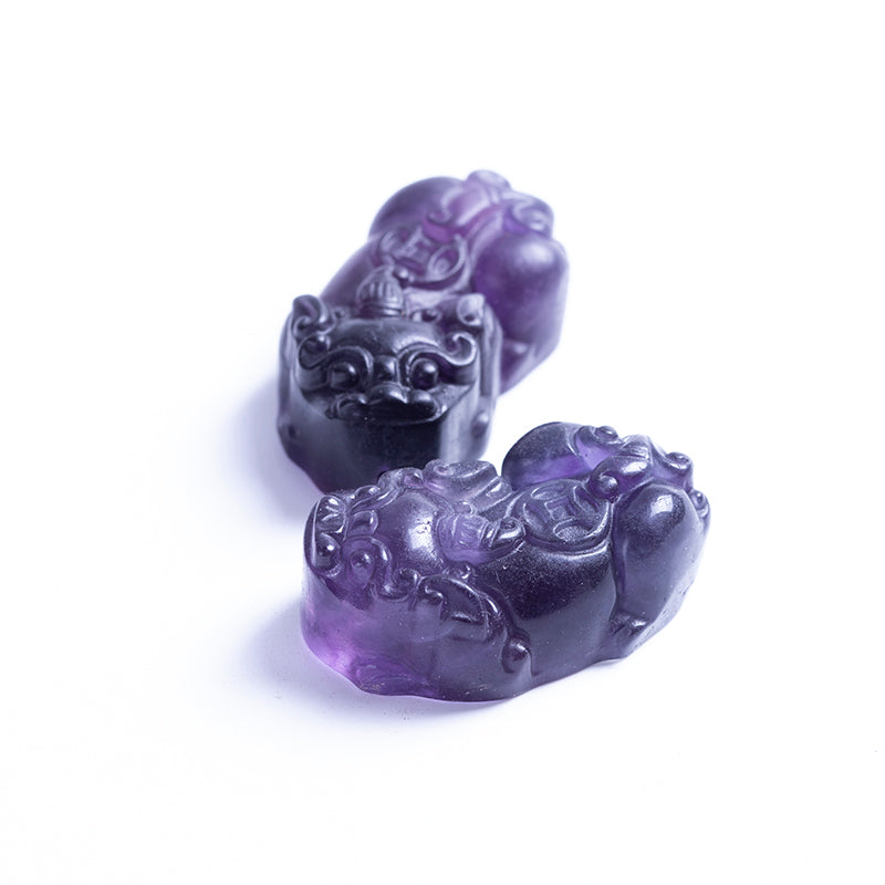 Venta al por mayor hermoso colgante de cristal de fluorita Natural tallado en cristal de fluorita arcoíris Animal 