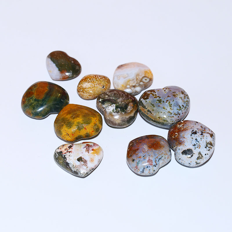 Ocean jade heart decoration