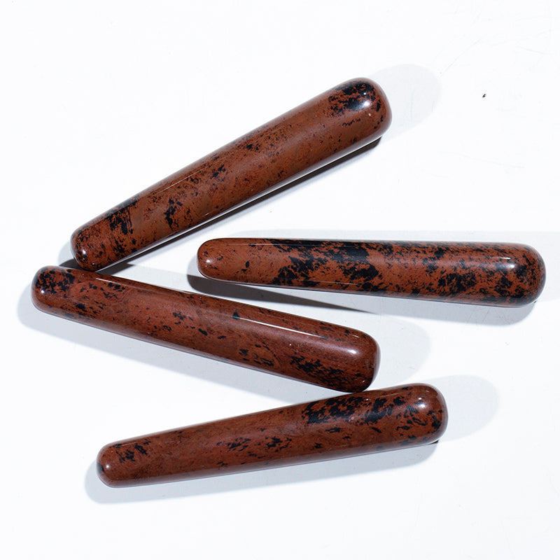 Natural crystal massage wands healing red obsidian crystals massage stick