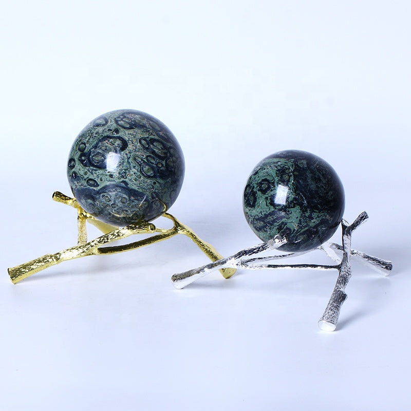 Esfera curativa natural del cuarzo de la roca de la bola del jaspe de Kambaba del cristal para la decoración 