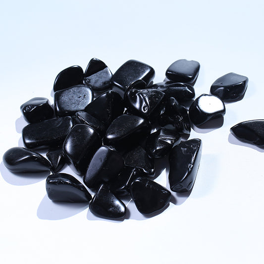 Black obsidian crystal gravel decoration 1kg