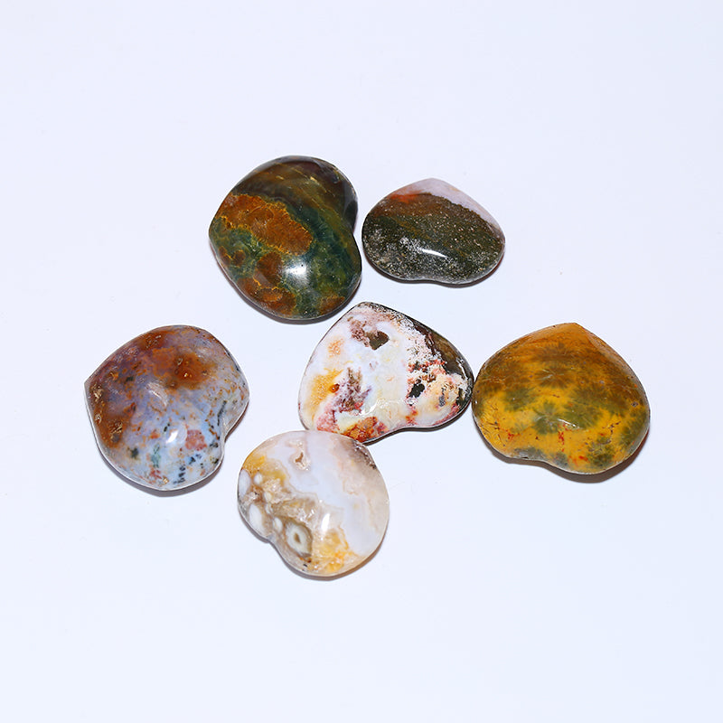 Ocean jade heart decoration