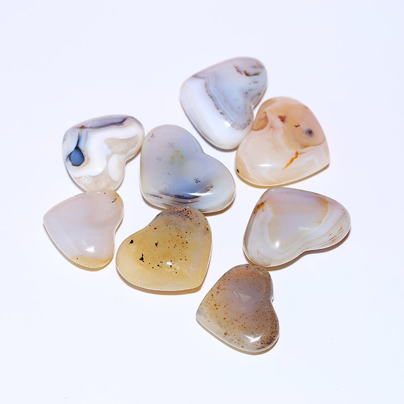 Heart-shaped aquatic agate