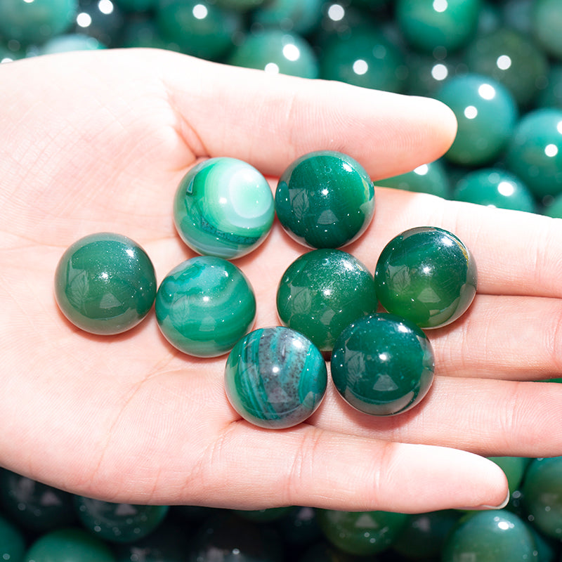 20mm green agate crystal ball