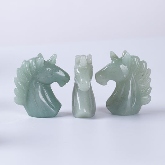 Natural crystal unicorn hand-engraved Dongling jade unicorn