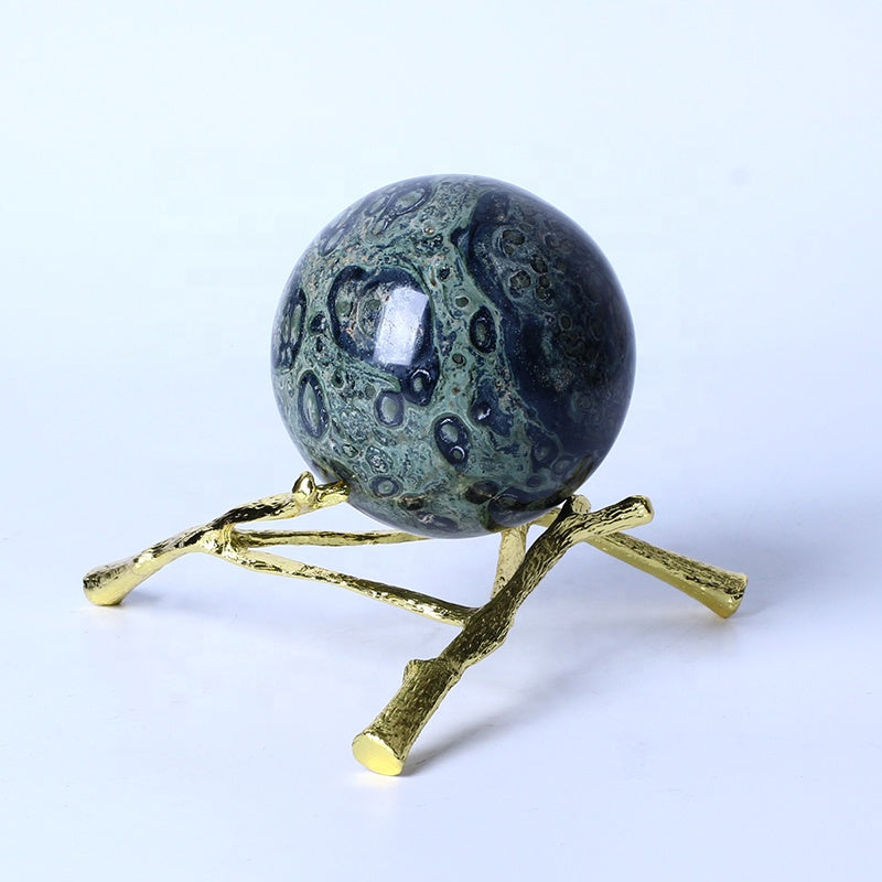 Esfera curativa natural del cuarzo de la roca de la bola del jaspe de Kambaba del cristal para la decoración 