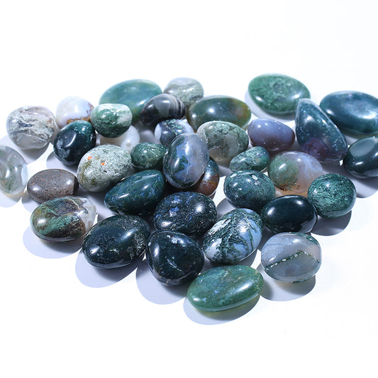 Green grass agate quartz crystal gravel 1kg