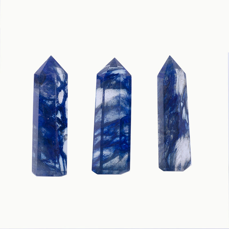 Melting Beautiful Crystal Blue Smelting Stone Crystal Wand