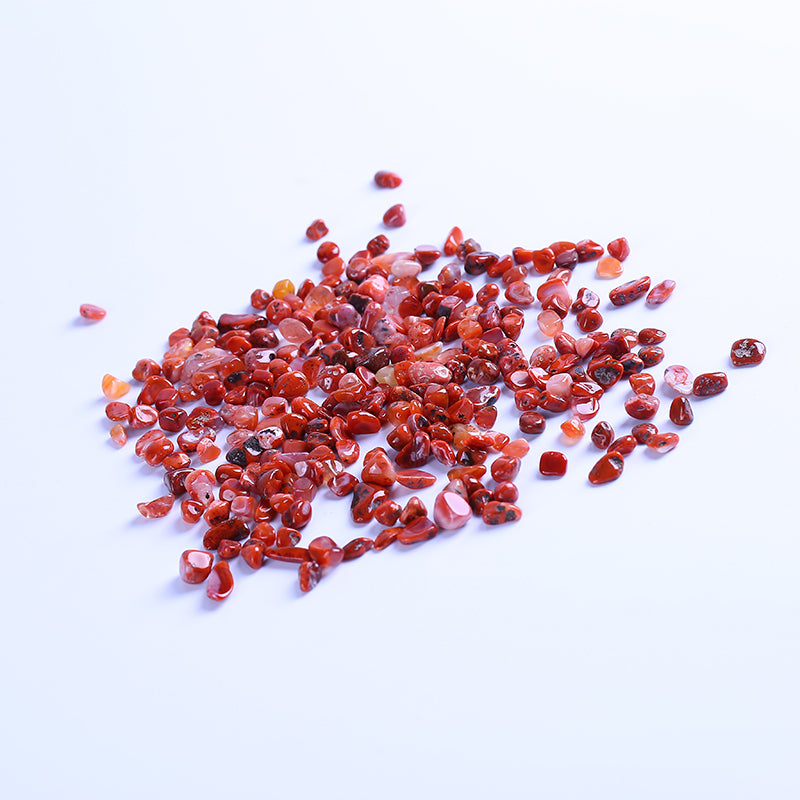 Grava de cristal de piedra de ágata roja del sur 