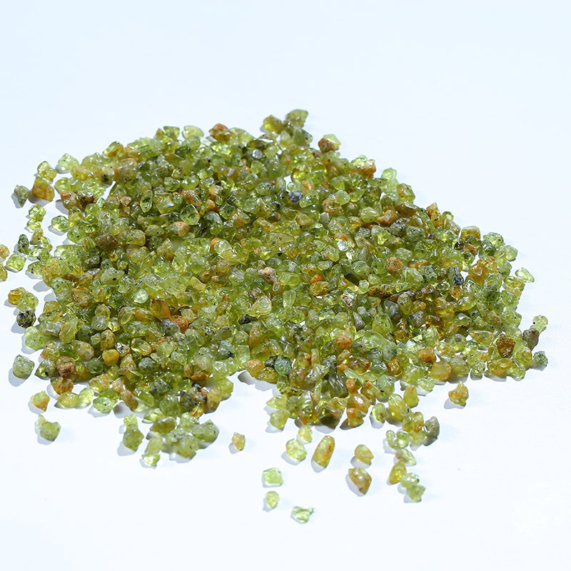 Olive quartz crystal decoration 1KG