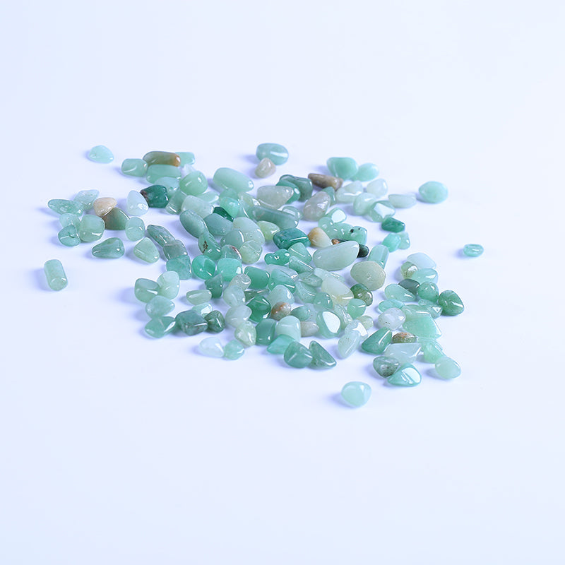Green phwalic quartz crystal gravel