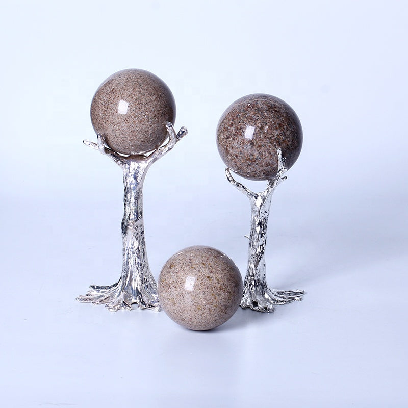 Esfera cristalina curativa natural del cuarzo de la bola del granate para la decoración 