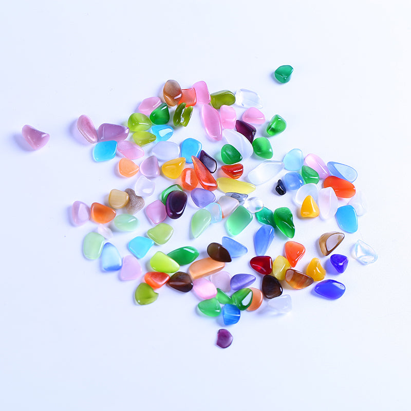 Protein stone seven-color cat eyeliner crystal