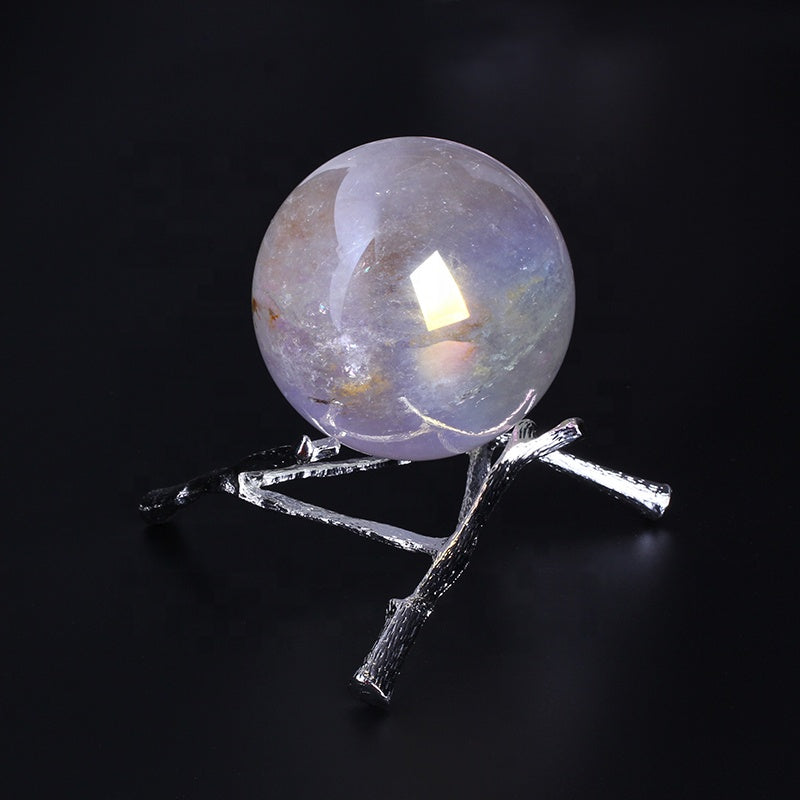 Bola de cabeza de cristal blanca grande de ángel para decoración del hogar 