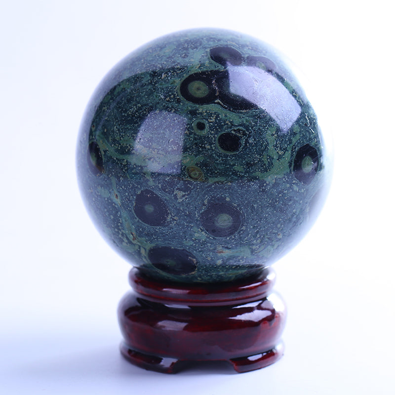 Peacockstone crystal ball decoration 1kg