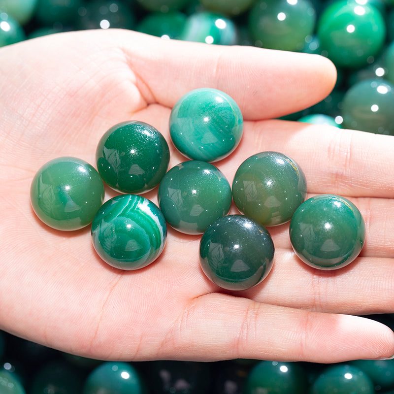 20mm green agate crystal ball