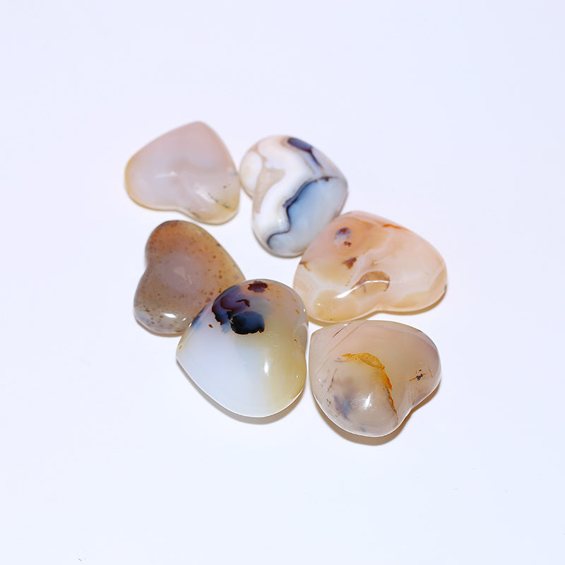 Heart-shaped aquatic agate