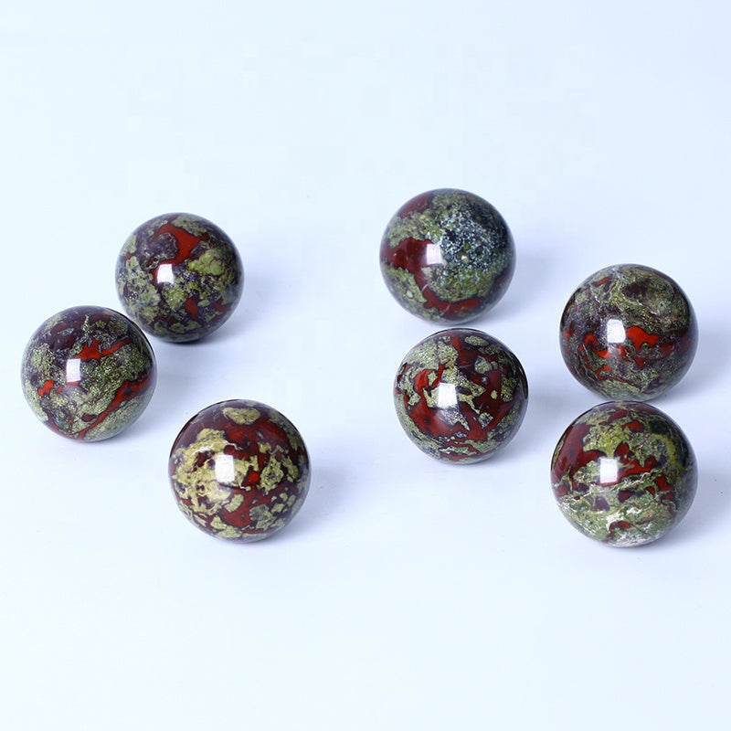Natural Healing Crystal Ball Polished High Quality Dragon Blood Stone Sphere Crystal Crafts For Home Decoration