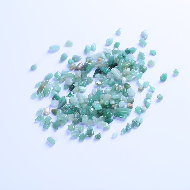 Green phwalic quartz crystal gravel