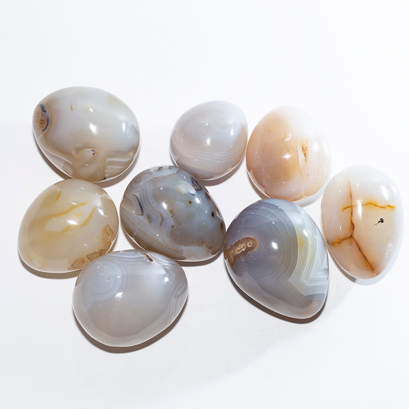 Agate crystal egg decoration