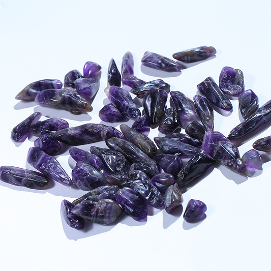 Venta al por mayor de grava de pulido de cristal de amatista de piedras preciosas naturales de alta calidad 