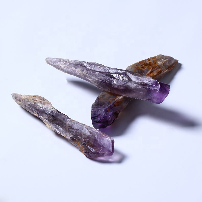 Healing Natural High Quality Crystal Rock Stone Mineral Specimen Amethyst Backbone Scepter Healing Eenergy Stone