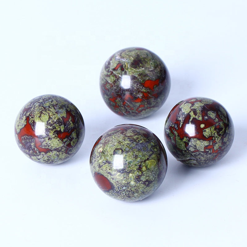 Natural Healing Crystal Ball Polished High Quality Dragon Blood Stone Sphere Crystal Crafts For Home Decoration