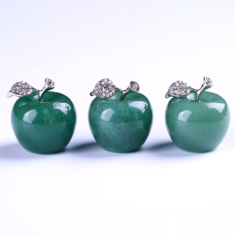 Crystal apple green venturine christmas present