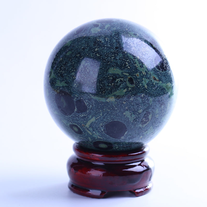 Peacockstone crystal ball decoration 1kg