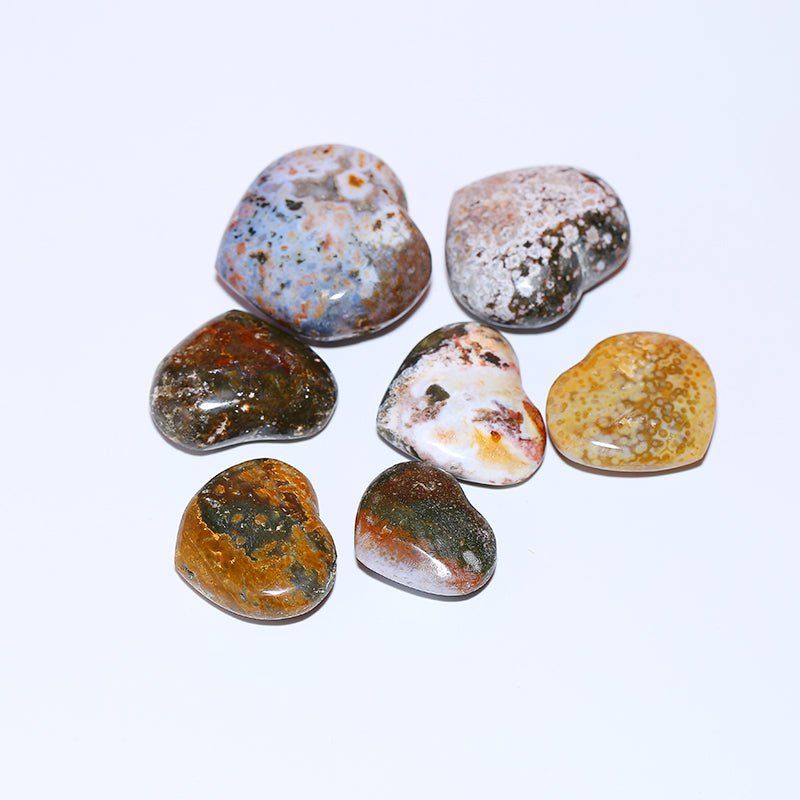 Ocean jade heart decoration