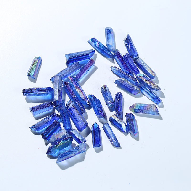 Natural Crystal Wands Point Aura Angel Blue Crystal Point Healing for Pendant