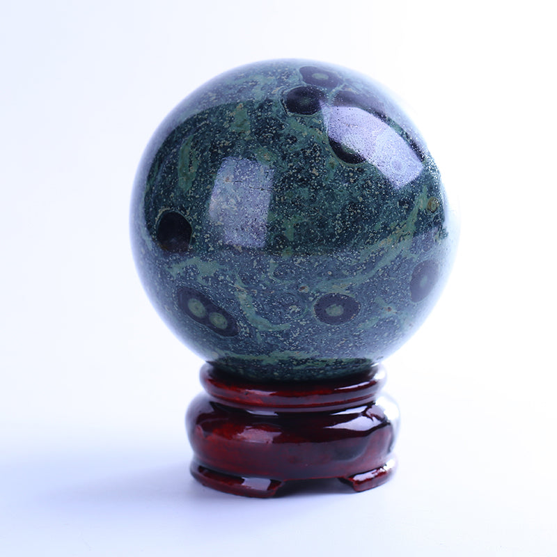 Peacockstone crystal ball decoration 1kg