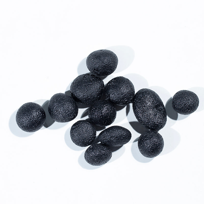 Black gemstone rough Flu Crystal falling stone