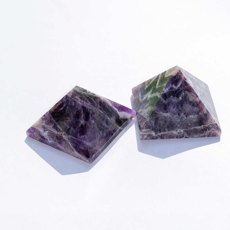 Hot sale natural dream amethyst crystal stone pyramid for healing
