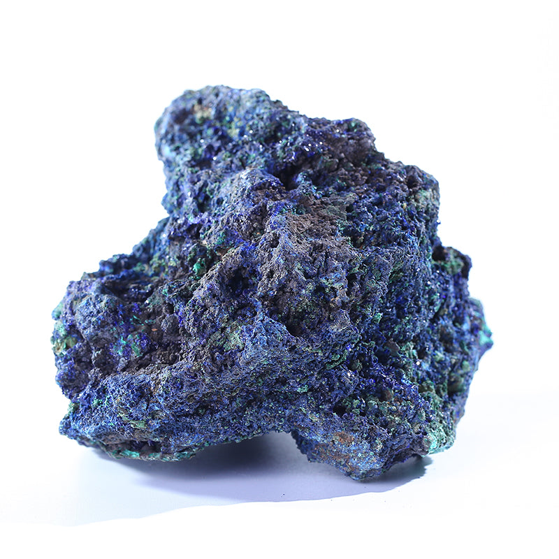 Natural azurite mineral stone crystal specimens rough stones