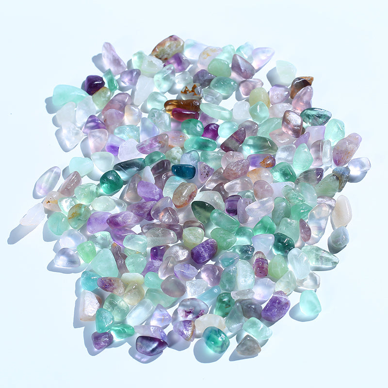 Colorful fluorite crystal gravel granules