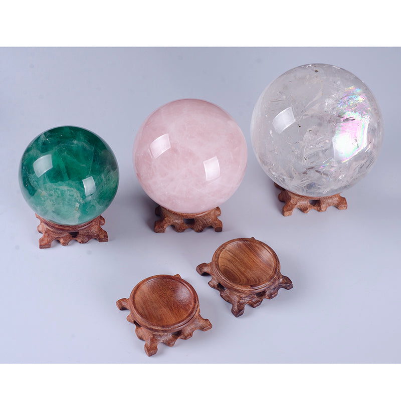 Beautiful timber stand engraising with crystal ball 3 cm to 11cm