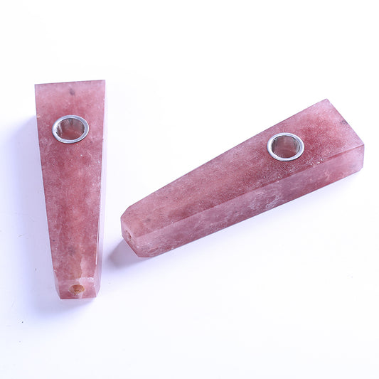 Tubo para fumar de cristal de fresa 