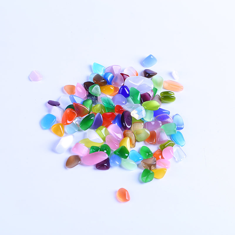 Protein stone seven-color cat eyeliner crystal