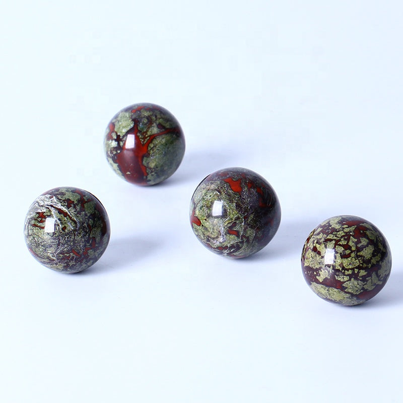 Natural Healing Crystal Ball Polished High Quality Dragon Blood Stone Sphere Crystal Crafts For Home Decoration
