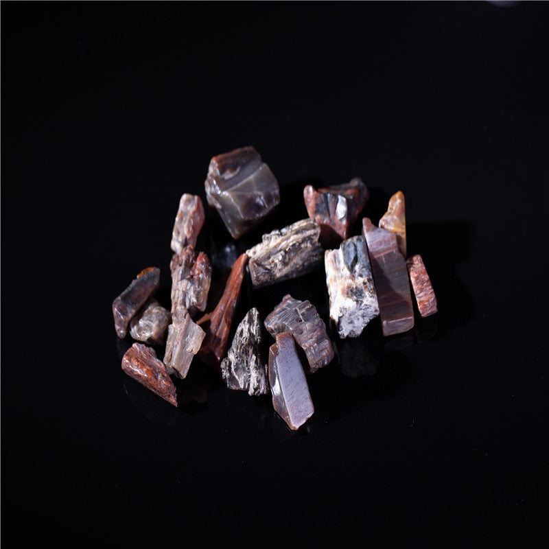 Loose jewel wood fossil yellow stone crystal gravel