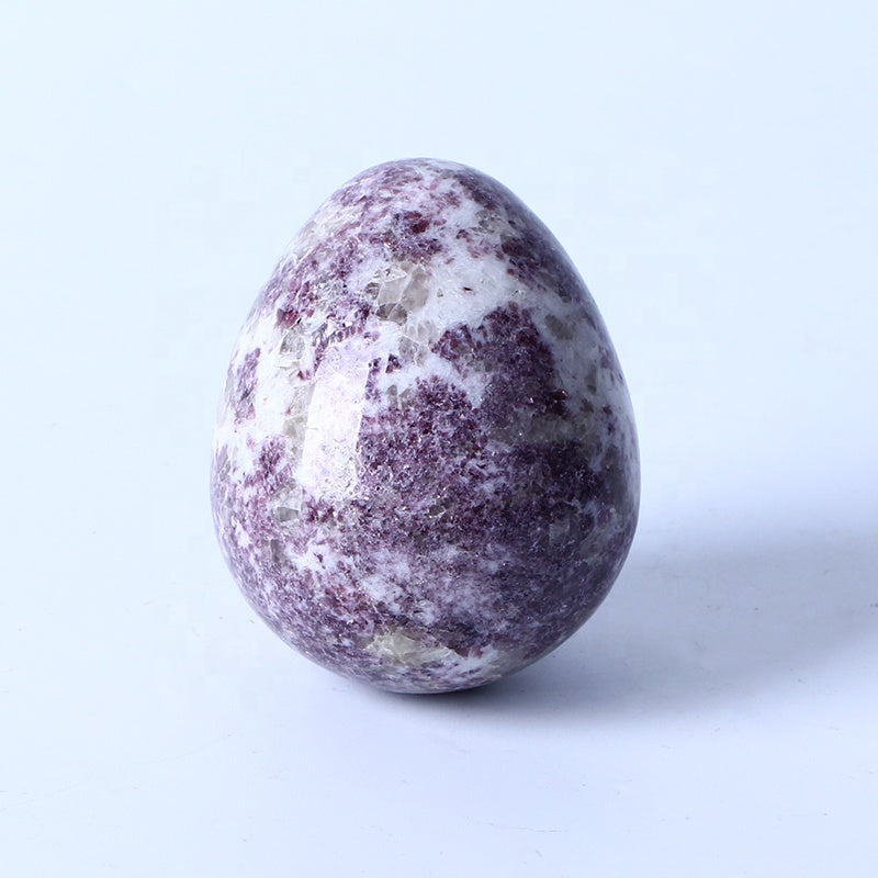 New arrival Healing Crystal Reiki Gemstone Collectible Decorative Lepidolite Eggs Crystal Eggs For Gifts